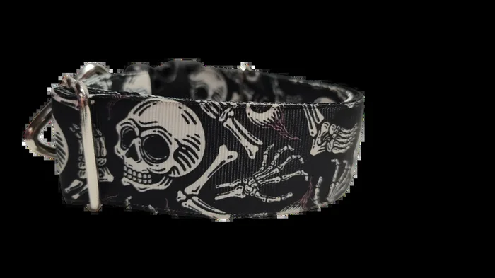 1.5″ Skeleton Bones Nylon Dog Collar