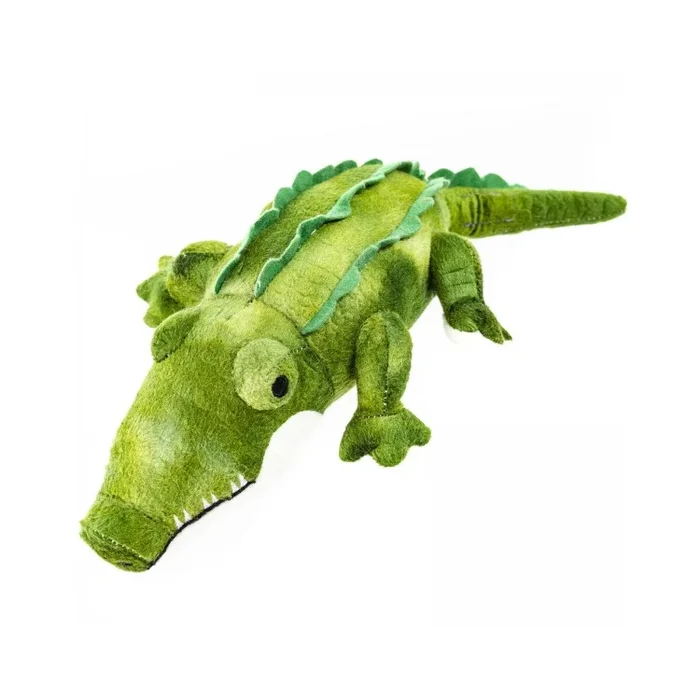 12″ Green Alligator Plush Dog Toy