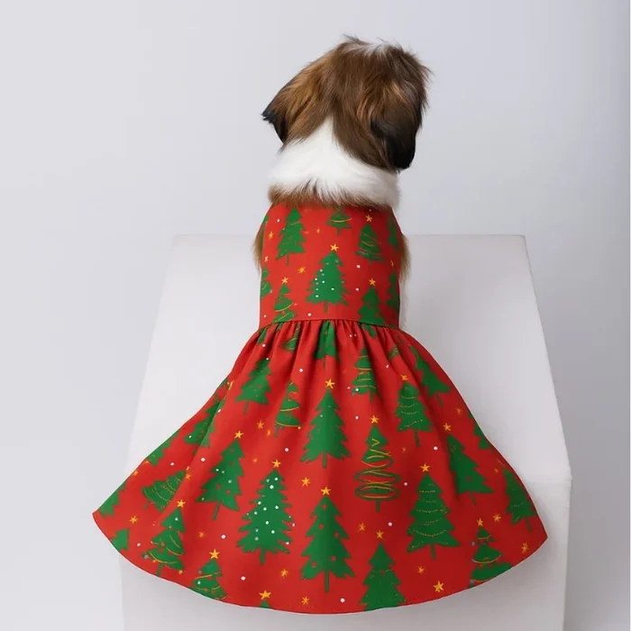 15 Furries Tree-Mendous Dress for Dogs (Red)