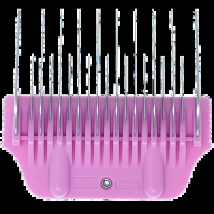 16mm Pink Wide Glide Skip Tooth Comb Attachment by PetStore.Direct