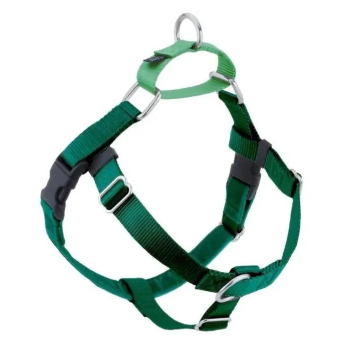 2 Hounds Design Freedom No-Pull Dog Harness – Large 1″ x 28-32″ – Kelly Green