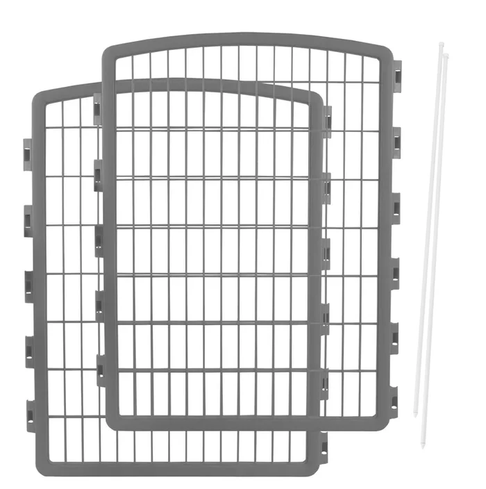 34” Pen Playpen 2 Panel Add-On, Grey