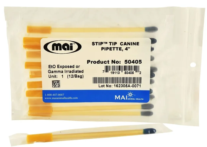4″ Canine STIP Tip Pipette, 12 pack