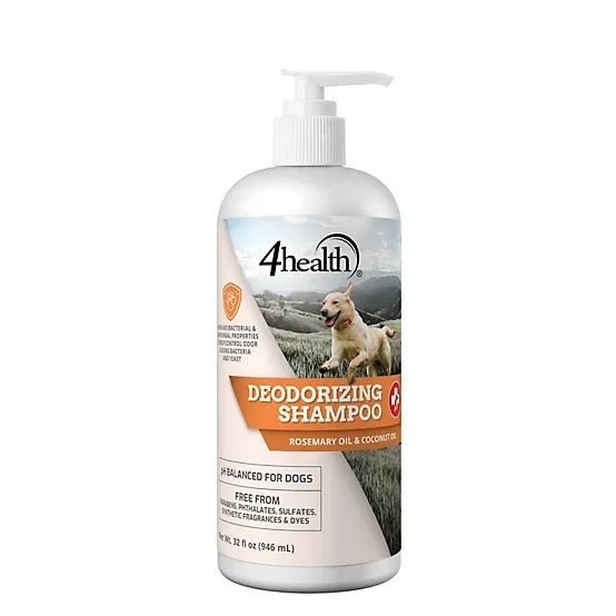 4health Unscented Deodorizing Dog Shampoo, 32 oz.
