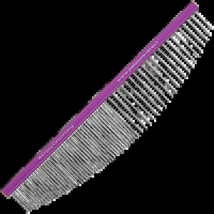 6.5″ 50/50 Purple Half-Moon Comb by PetStore.Direct
