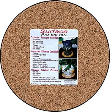 600 CORK PLANT MATS 6 INCH