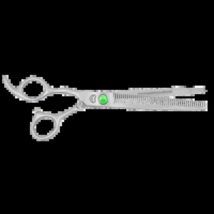 7″ 46T Straight Left-Handed Thinning Shears by PetStore.Direct