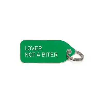 ‘Lover Not A Biter’ Dog Collar Charm