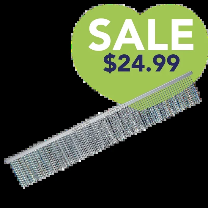 9″ 50/50 Fine Fluffing Comb Limited Edition by PetStore.Direct