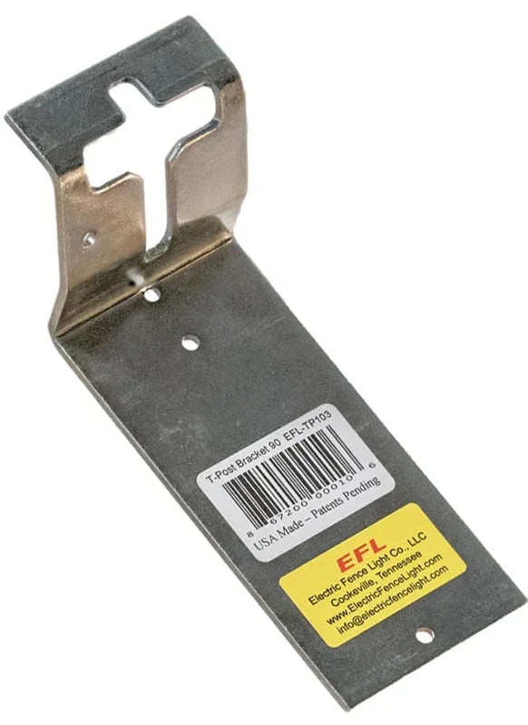 90 Degree T-Post Vertical Mounting Bracket
