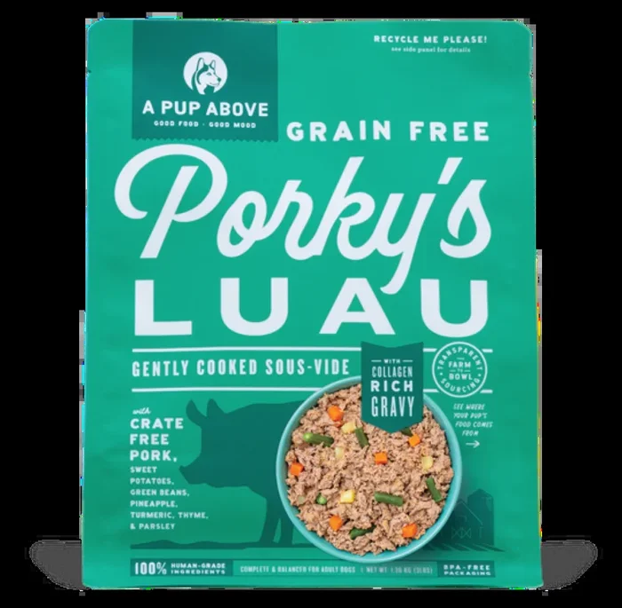 A Pup Above Porky’s Luau Dog Food