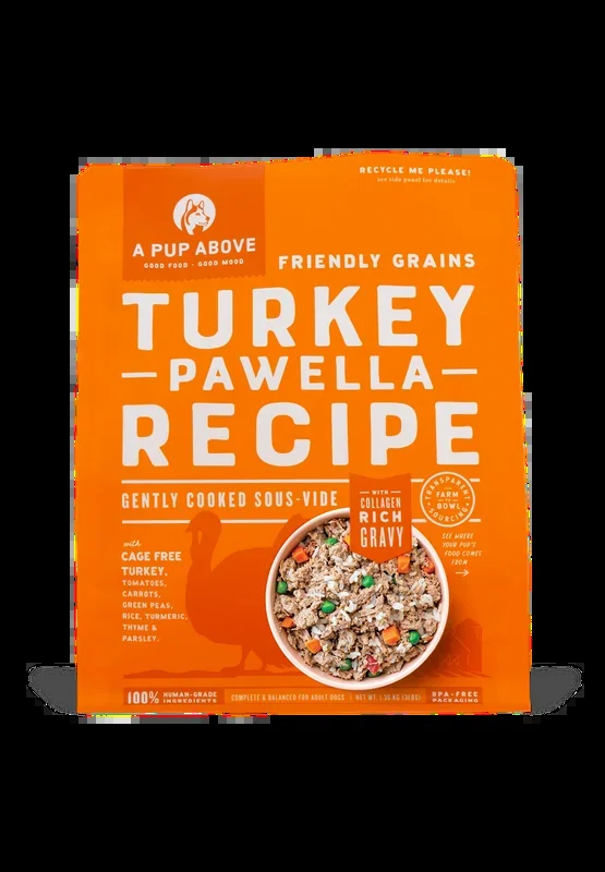 A Pup Above Turkey Pawella Gently Cooked Frozen Dog Food