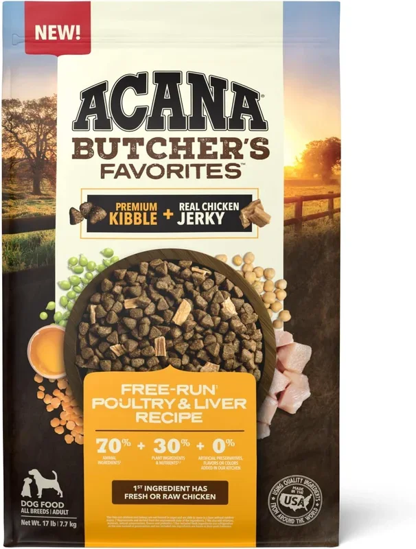 Acana Butcher’s Favorites™ Free-Run Poultry & Liver Recipe , Dry Dog Food