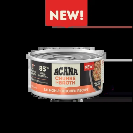 ACANA Chunks in Broth Salmon & Chicken Recipe Wet Cat Food