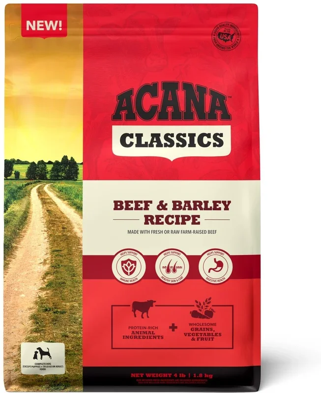 ACANA Classics Grain Free Beef & Barley Dry Dog Food