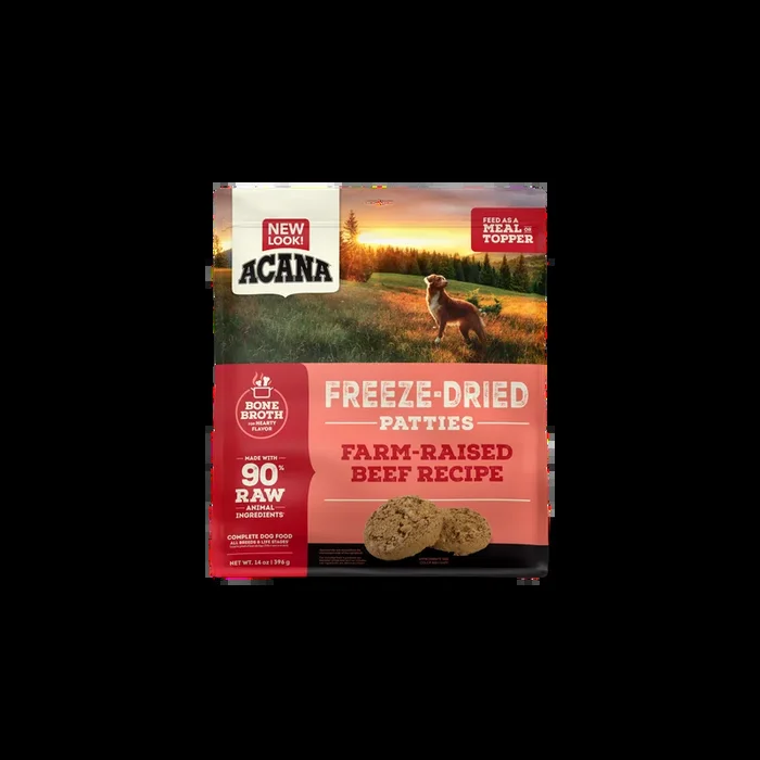 ACANA Freeze-Dried Food Patties Farm-Raised Beef Recipe 14OZ