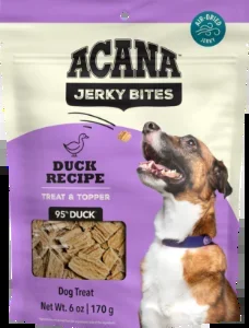 Acana Jerky Bites Duck Grain-Free High-Protein Jerky Dog Treats – 6oz