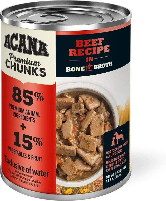 ACANA Premium Chunks Beef Recipe Wet Dog Food