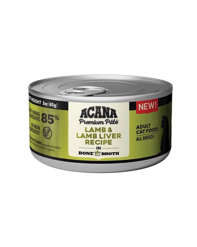 Acana Premium Pate – Lamb & Lamb Liver Recipe Wet Cat Food 3oz