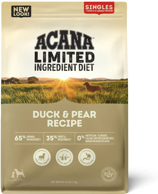 ACANA Singles Grain Free LID Duck & Pear Dry Dog Food
