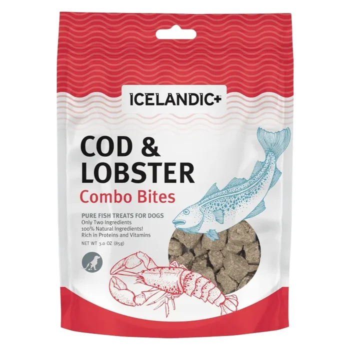 Air Dried Dog Treat – Cod & Lobster Combo Bites – 3 oz