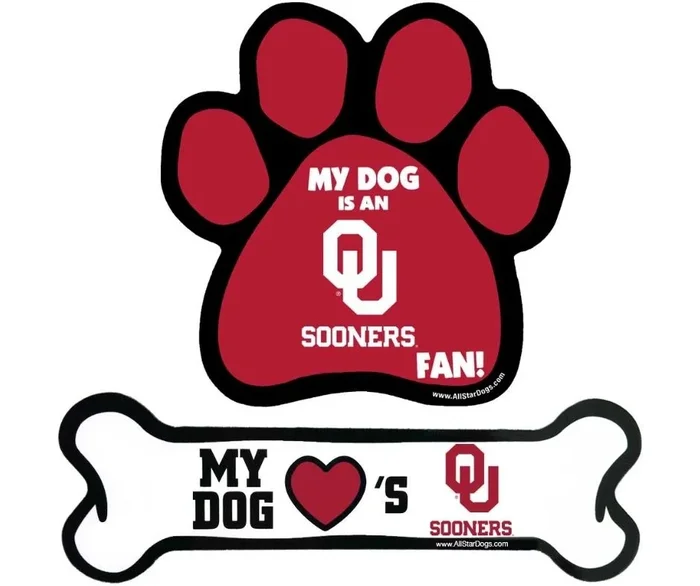All Star Dogs – University of Oklahoma Sooners Car Magnets