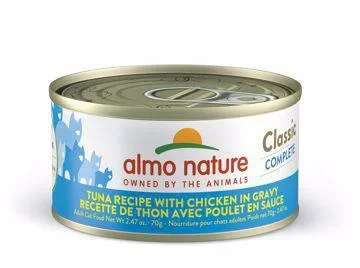 Almo Cat Can Tuna & Chicken in Gravy Classic Complete 2.47oz