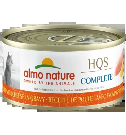 Almo Nature HQS Complete Chicken Recipe with Cheese in gravy Wet Cat Food (2.47 oz)