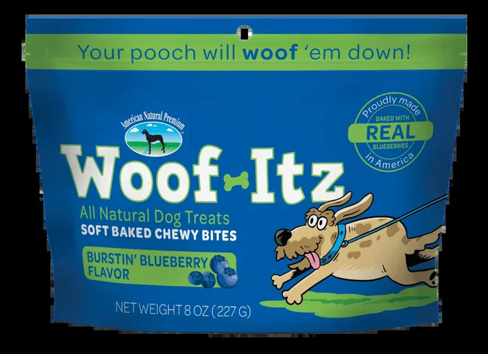 American Natural Premium Woof Itz Burstin Blueberry 8oz