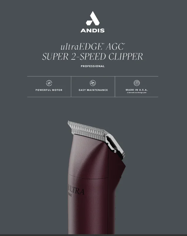 Andis UltraEdge Super 2-Speed Detachable Blade Clipper, AGC2 (Old 23280)