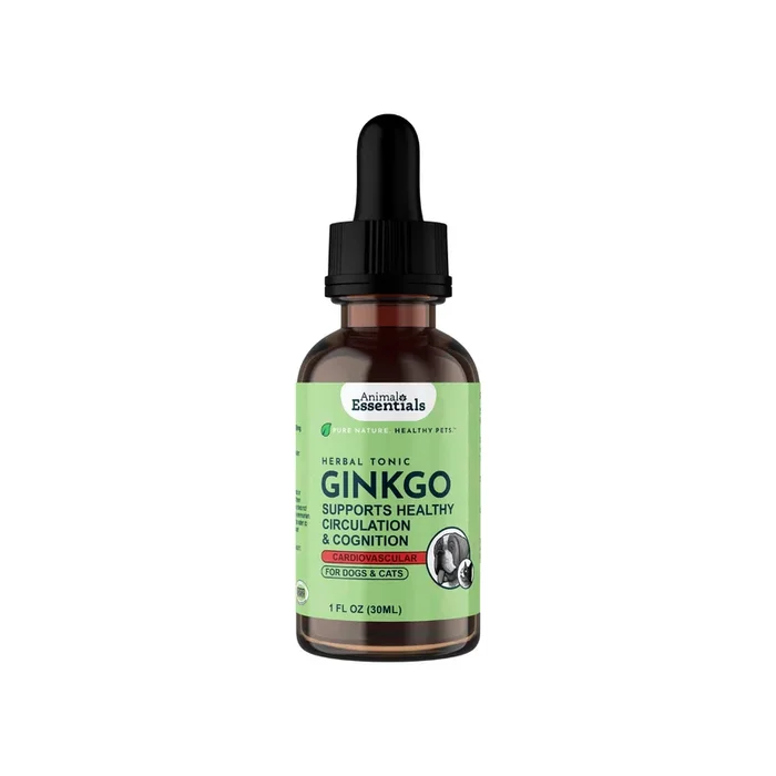Animal Essentials Ginkgo Liquid Herbal Extract for Dogs & Cats