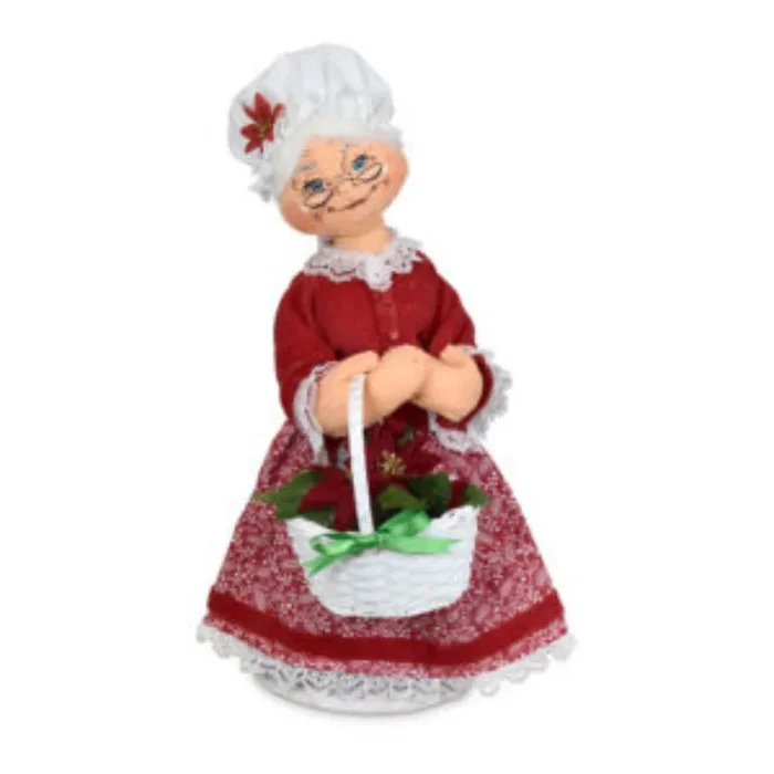 Annalee Dolls – Poinsettia Mrs. Santa