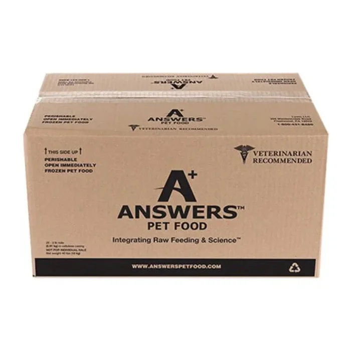 ANSWERS Frozen Raw Mighty Dog Food Beef 40 LB. Bulk
