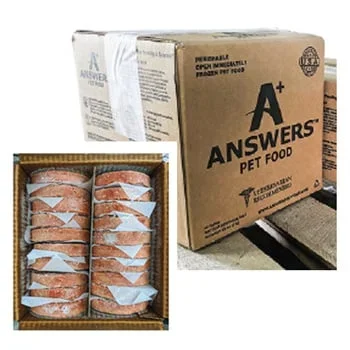 ANSWERS Frozen Raw Mighty Patties Dog Food Beef 20 LB. Bulk