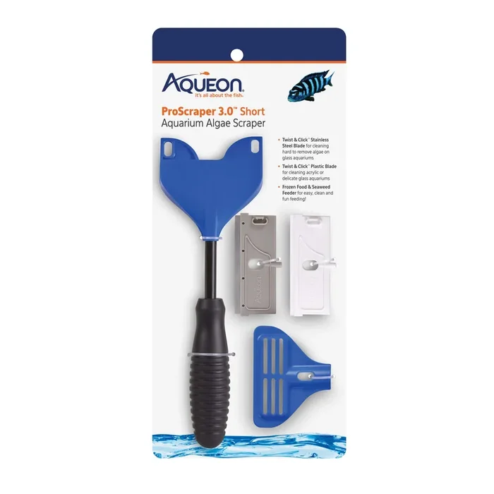 Aqueon – ProScraper 3.0 Short Aquarium Algae Scraper