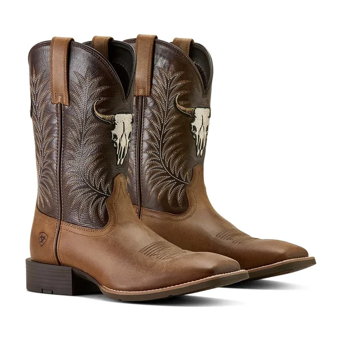 Ariat Men’s Sport Steer Skull Boots