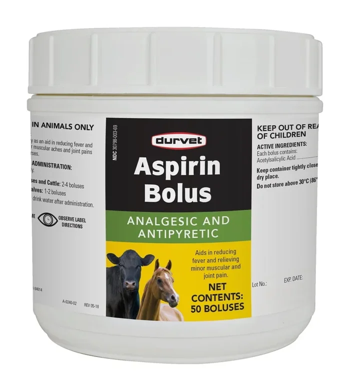 Aspirin Bolus, 240 Grain, 50 ct