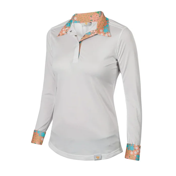 Aubrion Girl’s Equestrian Style Long Sleeve Show Shirt