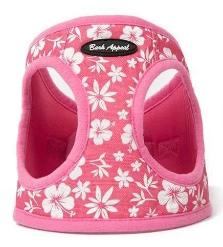 Bark Appeal Hibiscus Step In Harness, Pink
