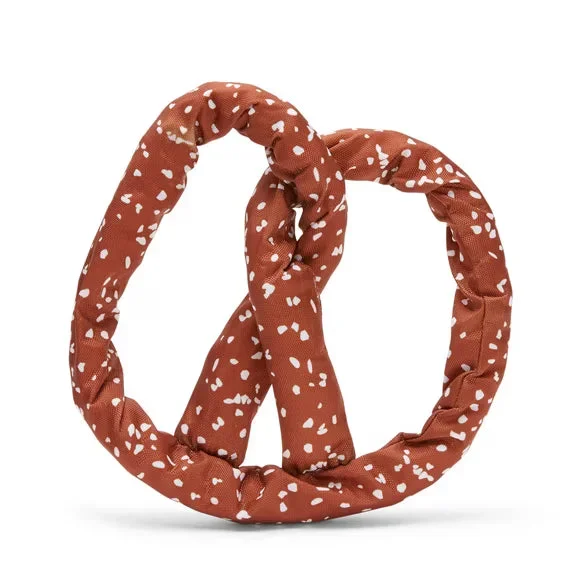 BARK Paula’s Park Slope Pretzel Brown Plush Dog Toy Medium