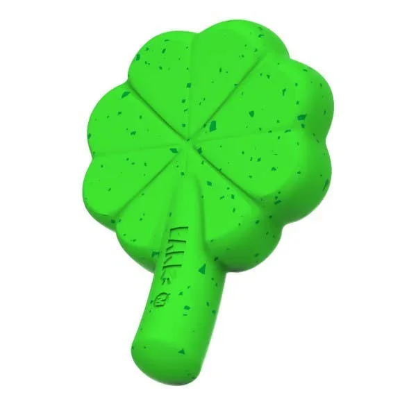 BARK Super Chewer Fur Leaf Clover St. Patrick’s Day Dog Toy