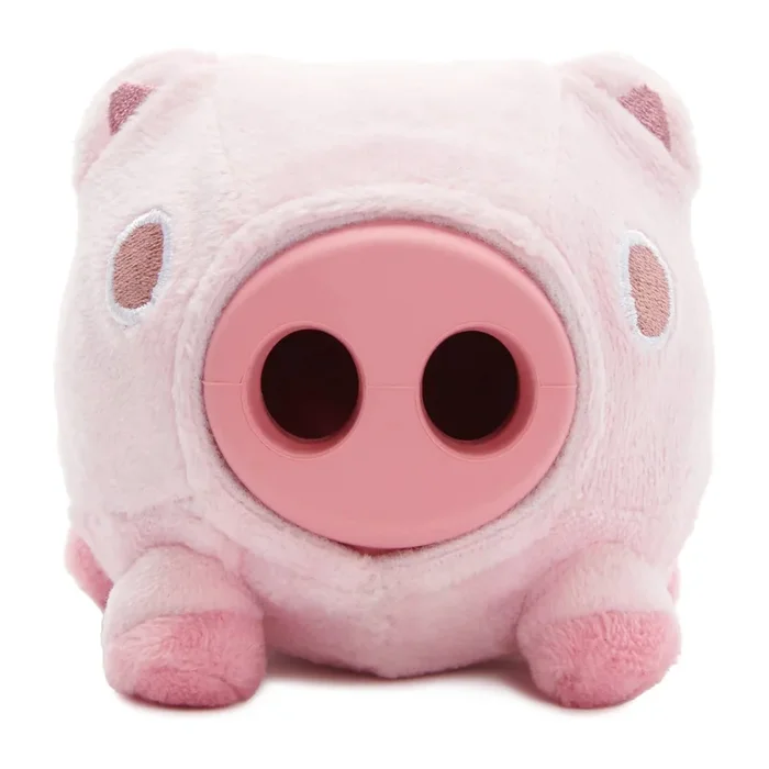 BARK Super Chewer Hambone Pig Pink Rubber Dog Toy Medium