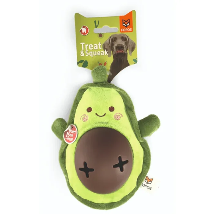 Barkbutler x Fofos Avocado Treat Toy for Dogs | For Medium Chewers