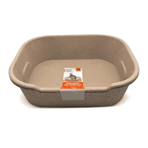Barkbutler x Fofos Disposable Litter Box for Cats (Beige)