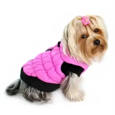 Barker’s Bowtique – Pink Puffer Vest
