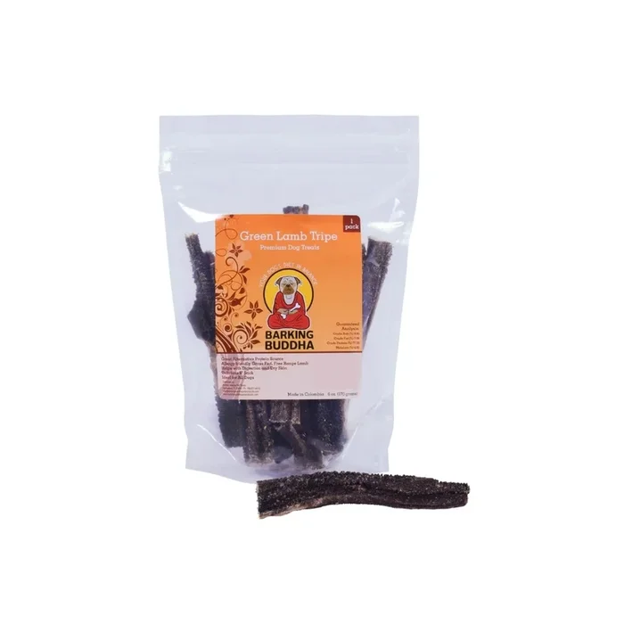 Barking Buddha Green Lamb Tripe Sticks 6-oz, Dog Treat