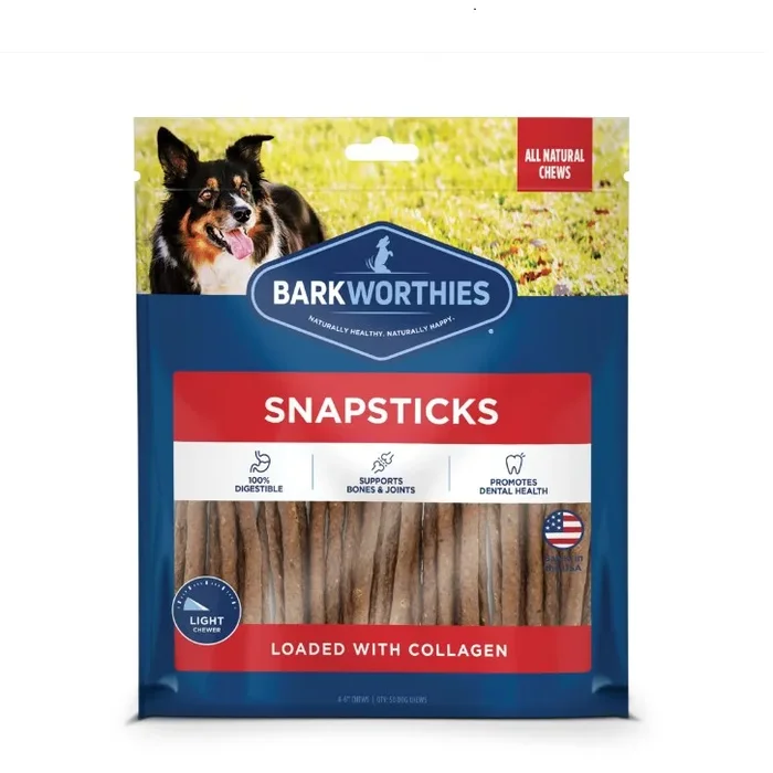 Barkworthies – Collagen Snapsticks 50pk