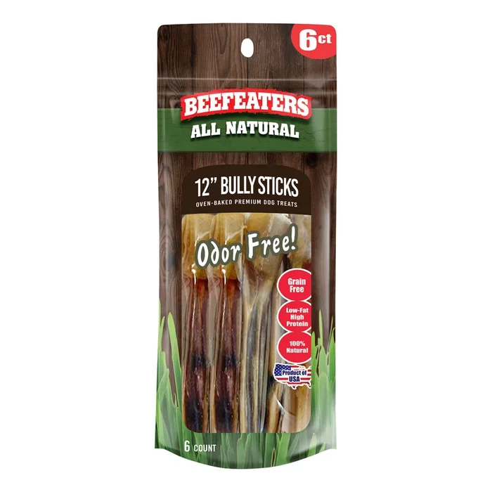 Beefeaters 12″ Bully Stick, 6 ct
