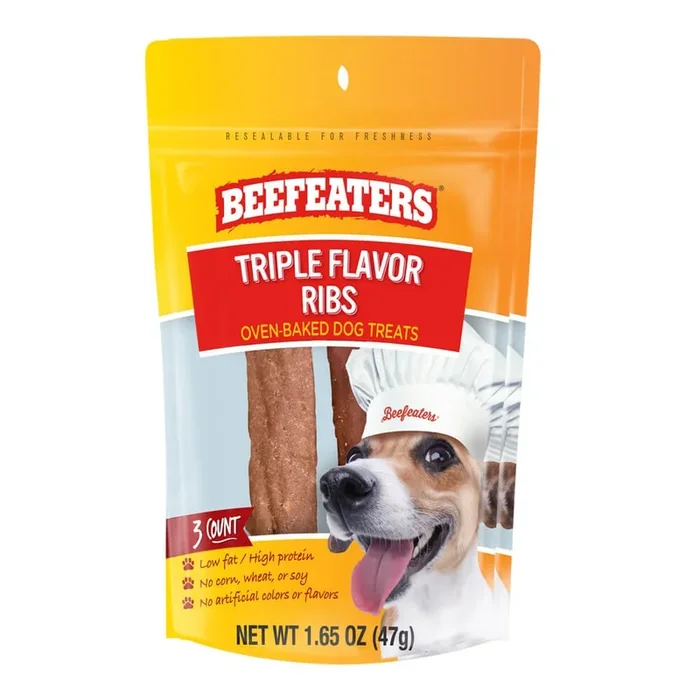 Beefeaters Triple Flavor Ribs, 1.65 oz, Case of 12