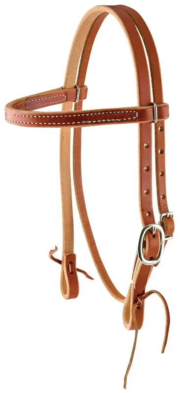 Berlin Leather Harness Leather Browband Headstall for Ponies